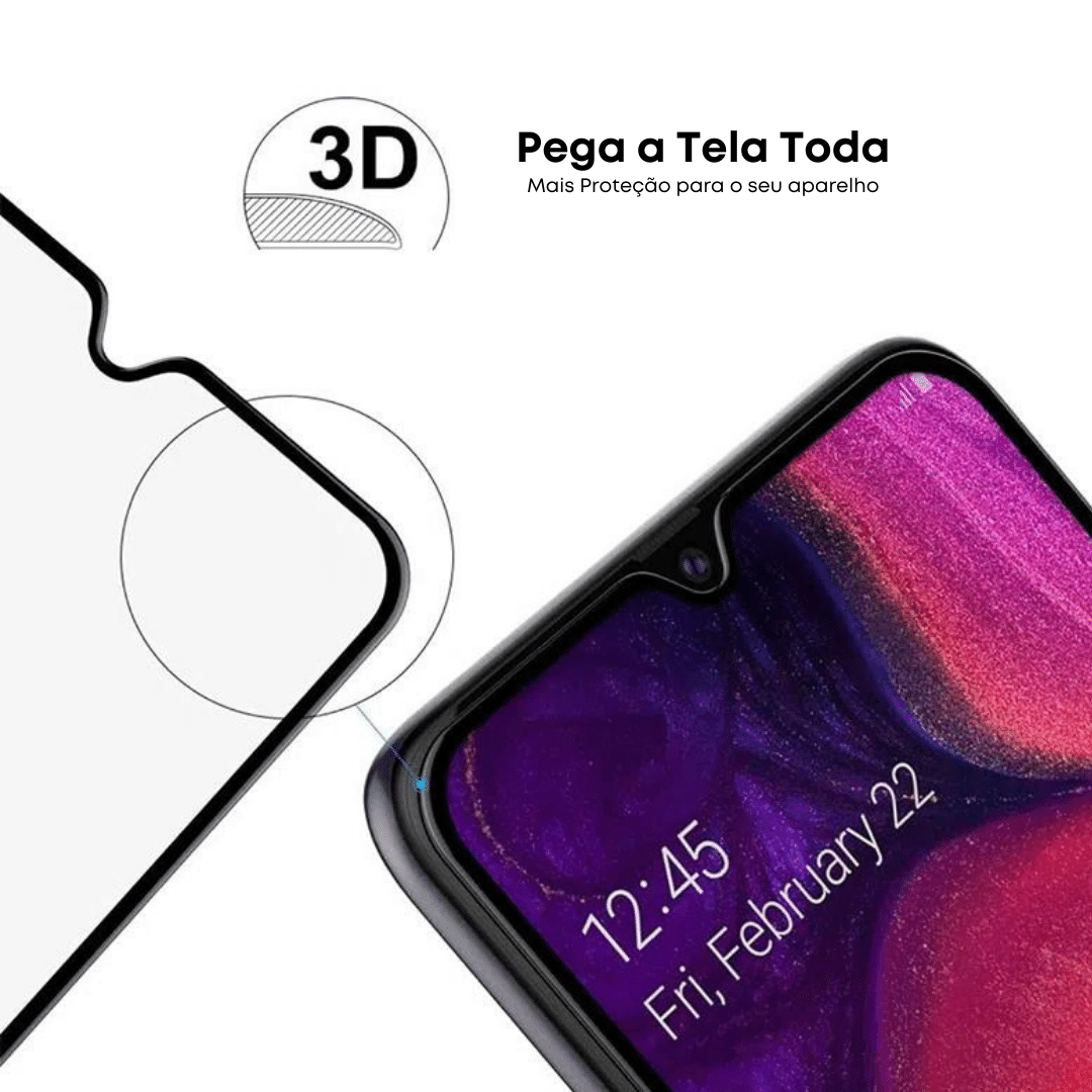 Pelicula de Vidro 3D - Xiaomi Mi 8 Lite